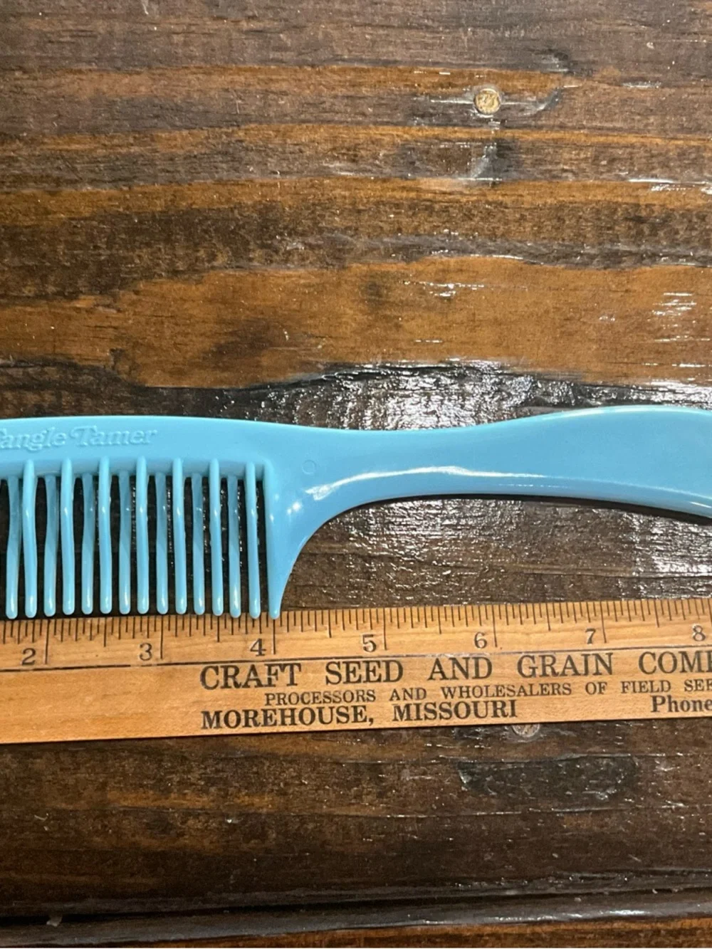 Vintage Light Blue Plastic Comb Tangle Tamer MCM